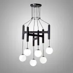 Люстра Sphere Hanger Black P6 с необычным подвесами