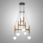 Люстра Sphere Hanger Brown P6 с необычным подвесами