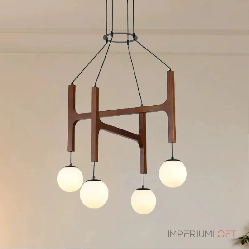 Люстра Sphere Hanger Brown P4 с необычным подвесами