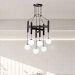 Люстра Sphere Hanger Black P6 с необычным подвесами
