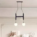 Люстра Sphere Hanger Black P2 с необычным подвесами