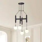 Люстра Sphere Hanger Black P4 с необычным подвесами
