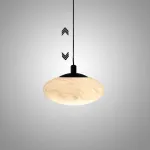 Подвесной светильник Lumina Marble D11 3000K с мраморным плафоном