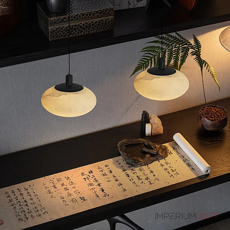 Подвесной светильник Lumina Marble D11 3000K с мраморным плафоном