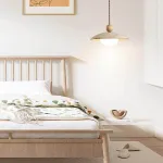 Подвесной светильник Stone Glow B с лифтом и плафоном из камня