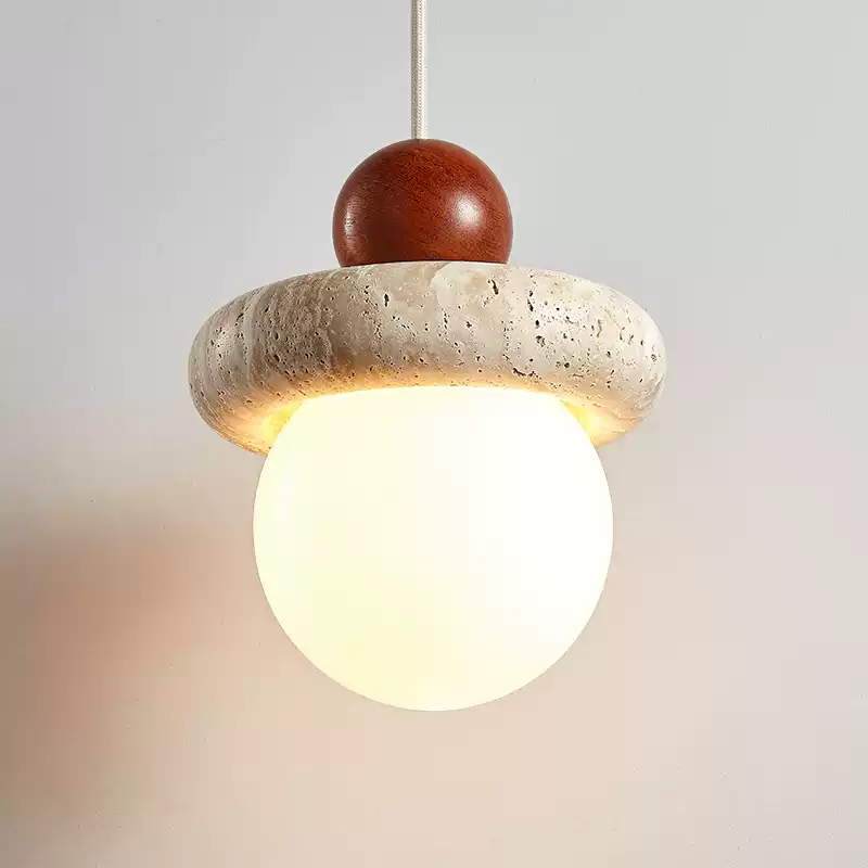 Подвесной светильник Stone Orbs с плафоном из камня