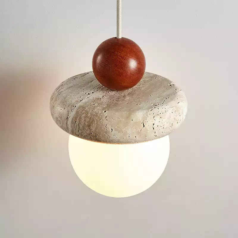 Подвесной светильник Stone Orbs с плафоном из камня