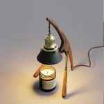 Настольная лампа Amber Tend для ароматических свечей с треногой