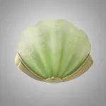 Настенный светильник Glass Shell Green в форме ракушки