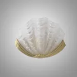 Настенный светильник Glass Shell Matt в форме ракушки