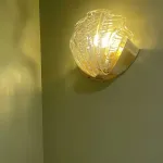 Настенный светильник Glass Shell Clear в форме ракушки