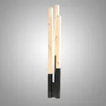 Торшер Trio Aura Black мрамор в урбанистическом стиле