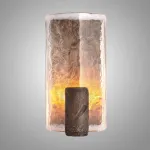 Настенный светильник Frosted Ray Bronze с фактурным плафоном