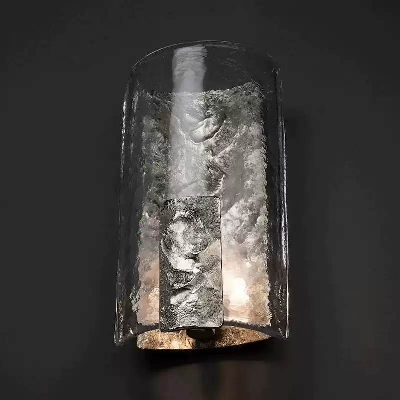 Настенный светильник Frosted Ray Silver с фактурным плафоном