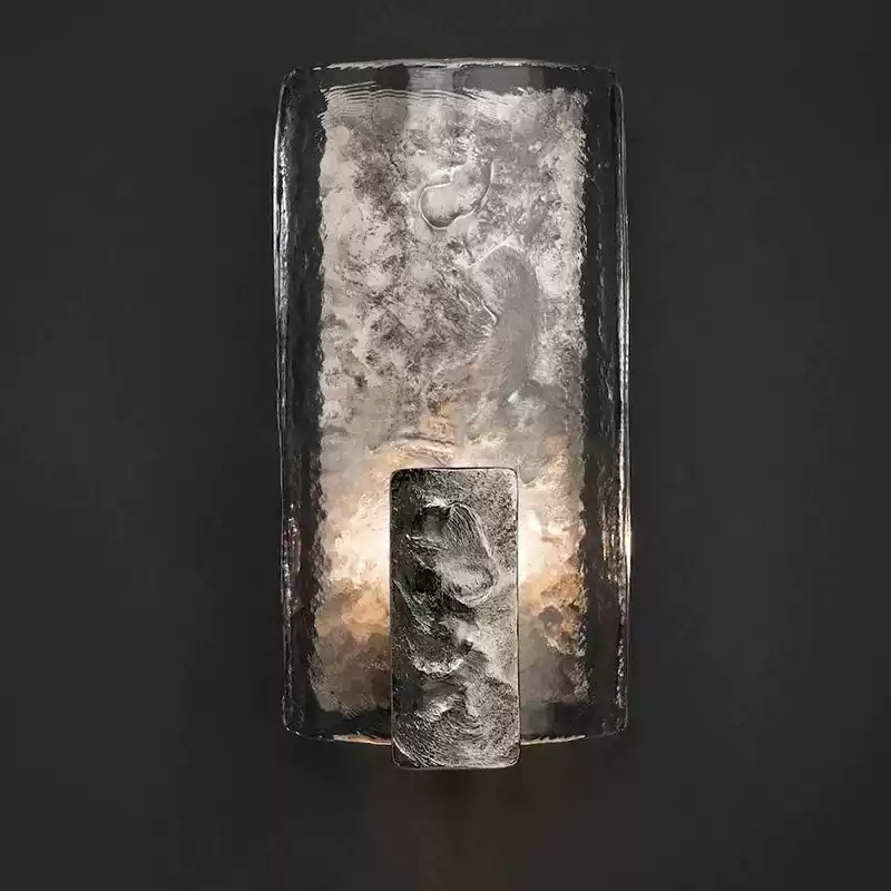 Настенный светильник Frosted Ray Silver с фактурным плафоном