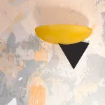 Настенный светильник TriLight Yellow 3000K со стеклянными плафонами