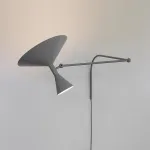 Настенный светильник Duo Play Grey с проводом и гибким механизмом от Vinsa