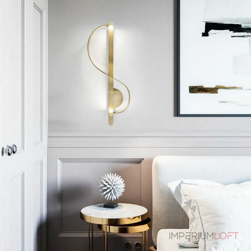 Настенный светильник Swoop Sconce изящной формы от Vinsa
