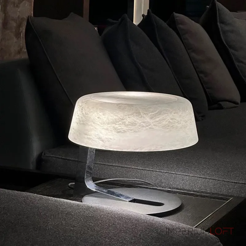 Настольная лампа Sleek Marble с мраморным плафоном от Vinsa