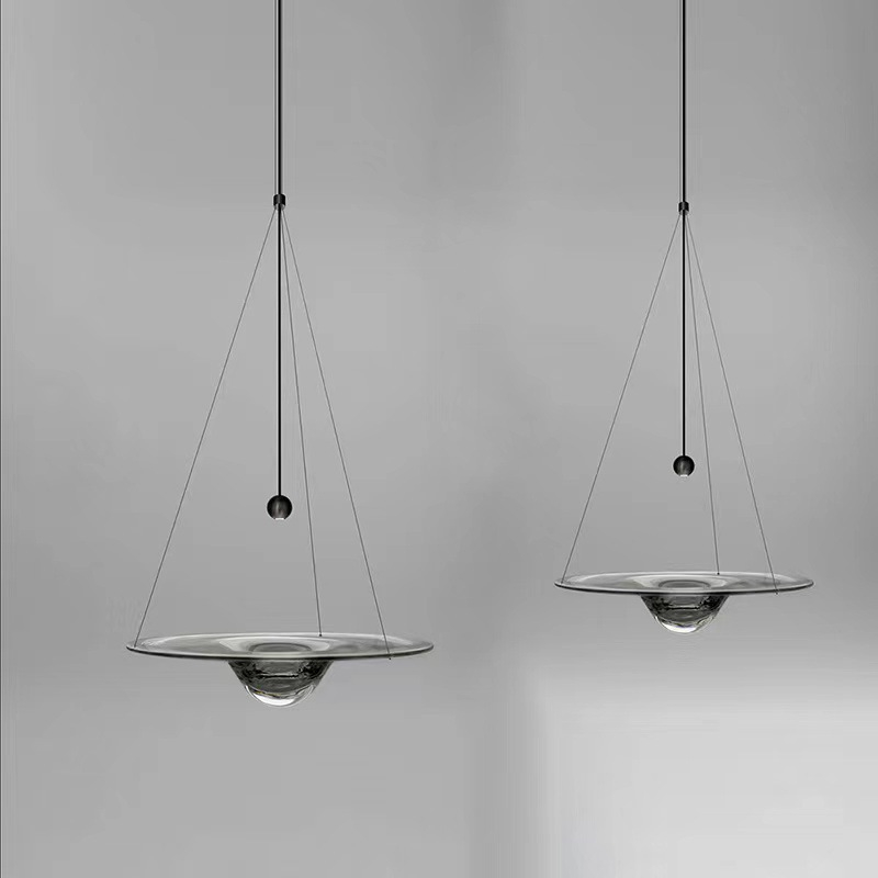 Подвесной светильник CLEPSYDRA Black с стеклянным плафоном