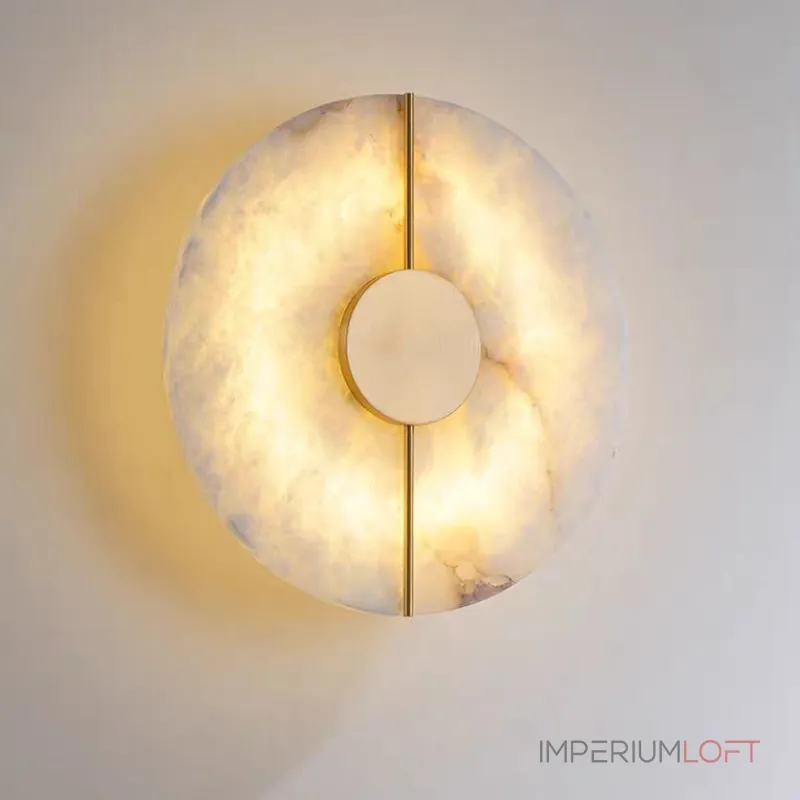 Настенный светильник Marble Dot с мраморным плафоном от VINSA Настенный светильник Marble Dot с мраморным плафоном от VINSA