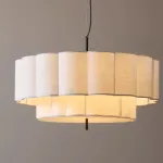 Подвесной светильник Gentle Scallop с текстильным плафоном от Vinsa