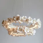 Подвесная люстра Numbo Flowers B P2 D70 D100 с цветочным декором плафона от Vinsa