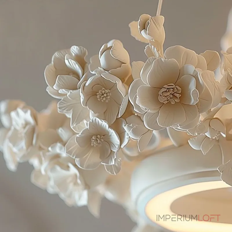 Подвесная люстра Numbo Flowers B P2 D70 D100 с цветочным декором плафона от Vinsa