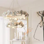 Подвесная люстра Numbo Flowers B P2 D70 D100 с цветочным декором плафона от Vinsa