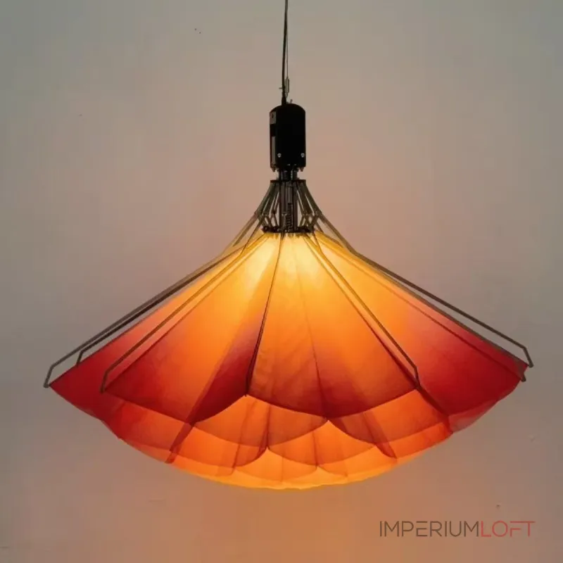 Подвесная люстра Silken Bloom В D100 с механизмом раскрытия с плафоном в форме цветка от Vinsa