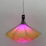 Подвесная люстра Silken Bloom В D100 с механизмом раскрытия с плафоном в форме цветка от Vinsa