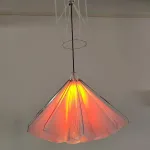 Подвесная люстра Silken Bloom C D100 с механизмом раскрытия и подъёма с плафоном в форме цветка от Vinsa