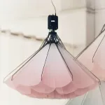 Подвесная люстра Silken Bloom В D100 с механизмом раскрытия с плафоном в форме цветка от Vinsa