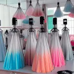 Подвесная люстра Silken Bloom В D100 с механизмом раскрытия с плафоном в форме цветка от Vinsa