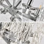 Подвесная люстра SPRING D50 Chrome со стеклянным фактурным плафоном