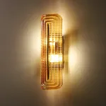 Настенный светильник Elegant Vein Gold H30 с фактурным стеклянным плафоном от Vinsa