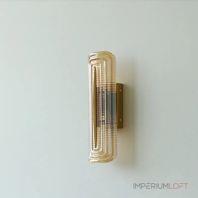 Настенный светильник Elegant Vein Gold H30 с фактурным стеклянным плафоном от Vinsa