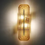 Настенный светильник Elegant Vein Gold H30 с фактурным стеклянным плафоном от Vinsa
