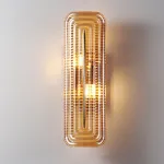 Настенный светильник Elegant Vein Gold H30 с фактурным стеклянным плафоном от Vinsa