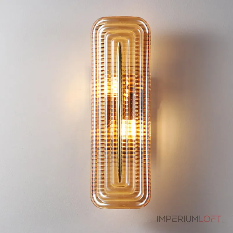 Настенный светильник Elegant Vein Gold H30 с фактурным стеклянным плафоном от Vinsa