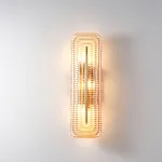 Настенный светильник Elegant Vein Gold H40 с фактурным стеклянным плафоном от Vinsa