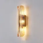 Настенный светильник Elegant Vein Gold H40 с фактурным стеклянным плафоном от Vinsa