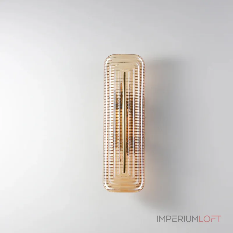 Настенный светильник Elegant Vein Gold H40 с фактурным стеклянным плафоном от Vinsa