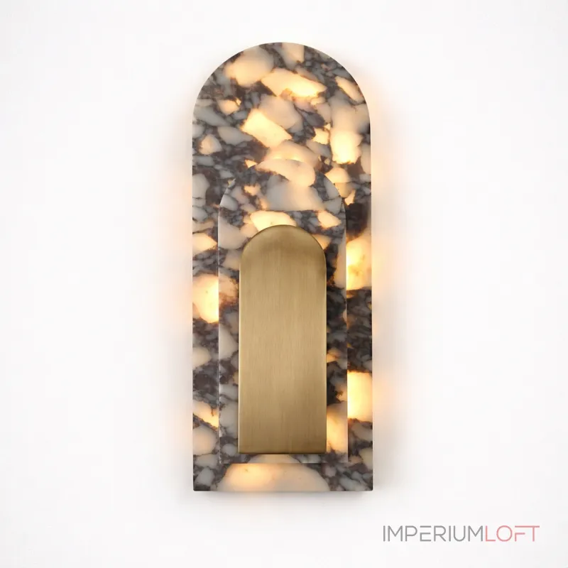 Настенный светильник ArchLite B с мраморным плафоном от Vinsa