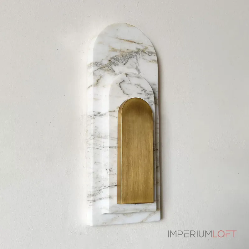 Настенный светильник ArchLite C с мраморным плафоном от Vinsa