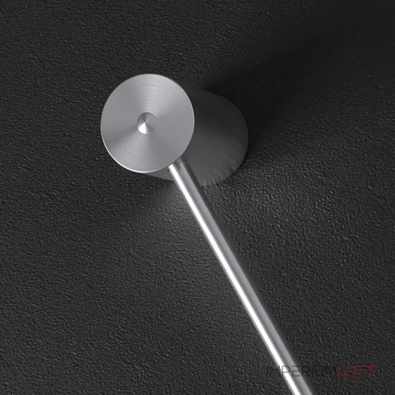 Настенный светильник ADILS WALL H130 Nickel в лаконичном стиле