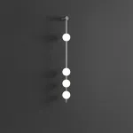 Настенный светильник ADILS WALL H130 Nickel в лаконичном стиле