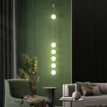 Настенный светильник ADILS WALL H185 Nickel в лаконичном стиле