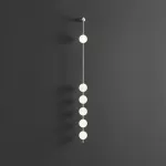 Настенный светильник ADILS WALL H185 Nickel в лаконичном стиле