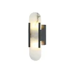 Бра MELANGE ELONGATED SCONCE Black с лаконичным плафоном